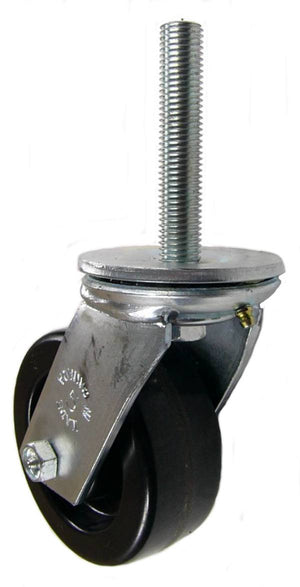 5" x 2" Phenolic Wheel Swivel Caster with 3/4" Threaded Stem - 500 Lbs Capacity