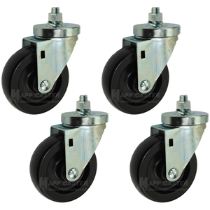 4” Replacement Heavy Duty Caster Kit for GoJak Models 5000, 5211, 5400 – Set of 4