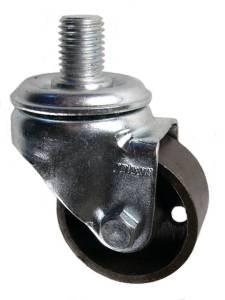 2-1/2" x 1-1/4" Steel Wheel Swivel (Lincoln) Jack Caster with 3/4" Threaded Stem - 250 Lbs Capacity